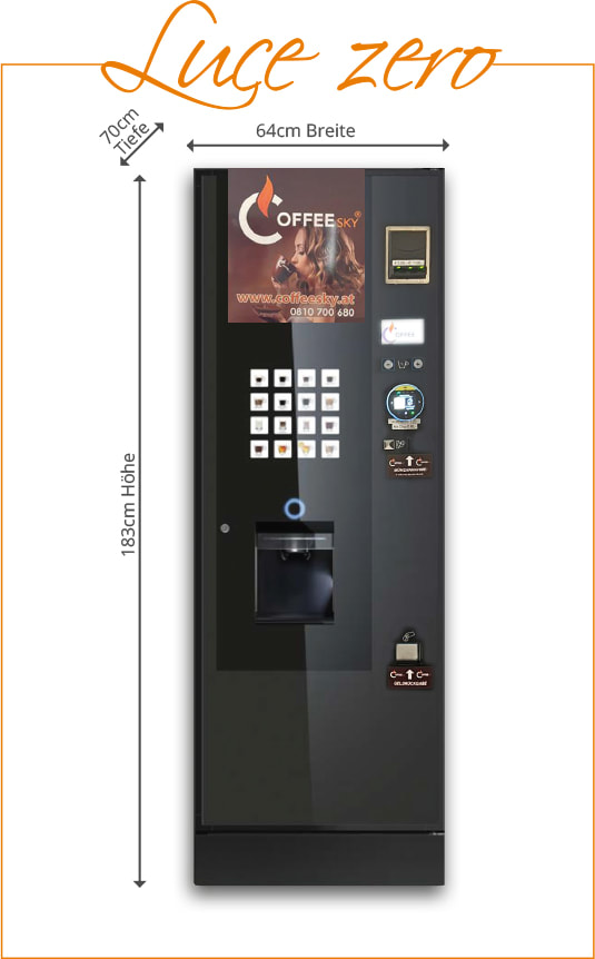 Coffeesky Kaffeeautomat Heißgetränkeautomat Luce Zero Coffee bar
